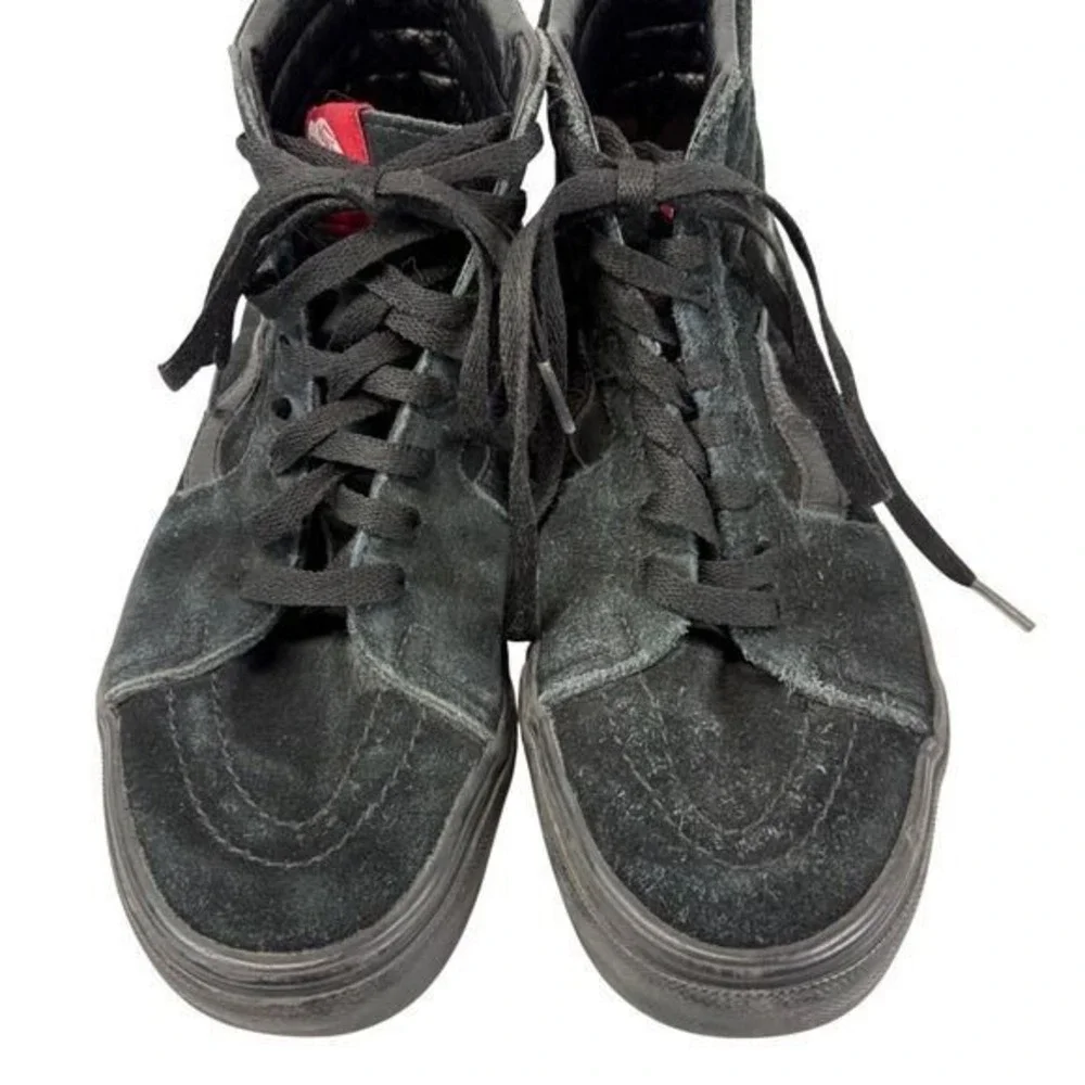 Vans Sk8 Hi Black Suede High Top Skate Shoes Men 6.5 Women 8